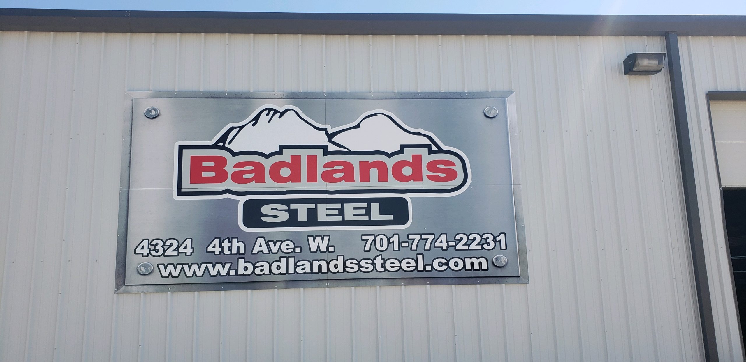 Badlands Steel - Exterior Building Sign