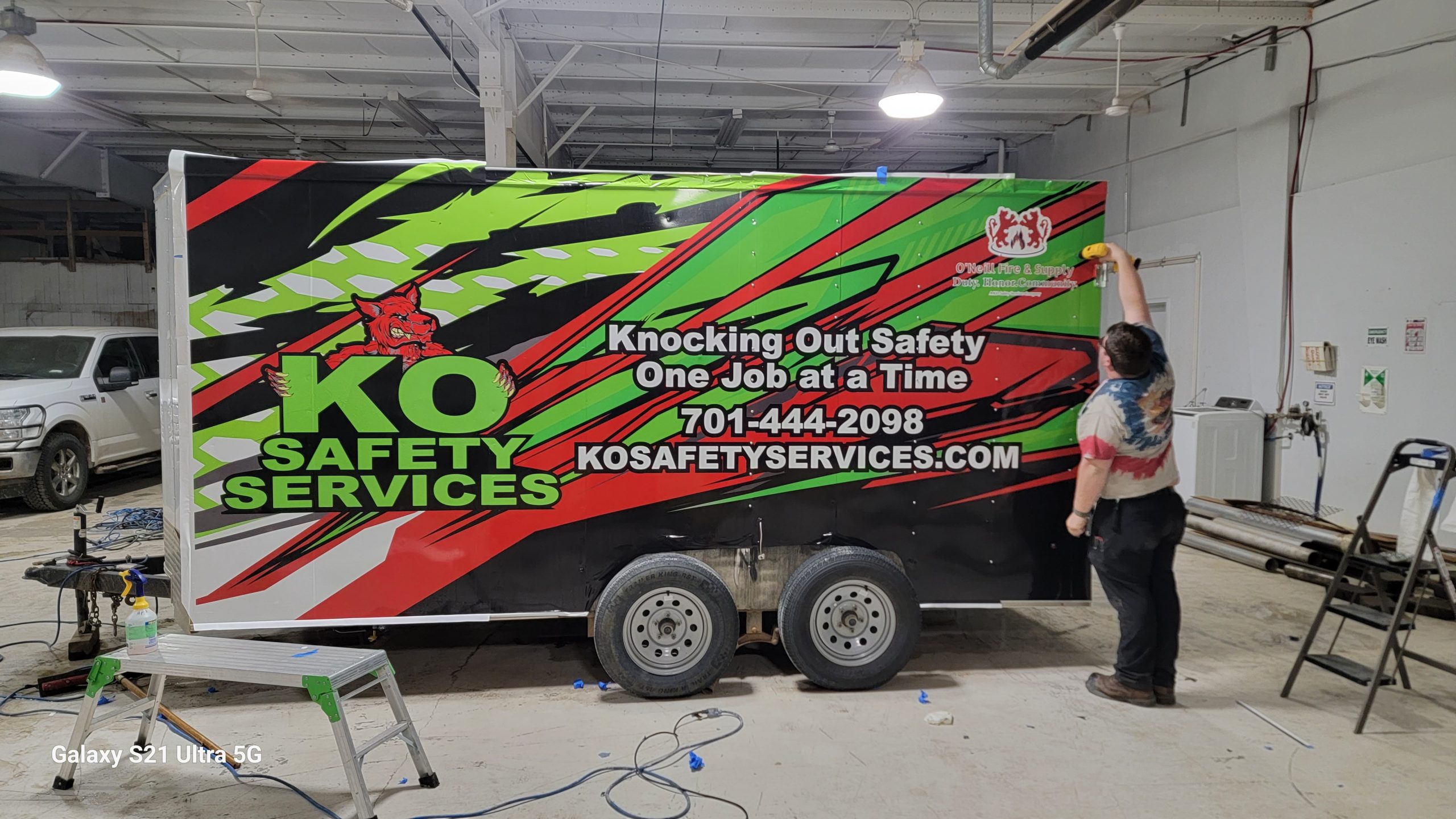 KO Safety Services - Full Trailer Wrap